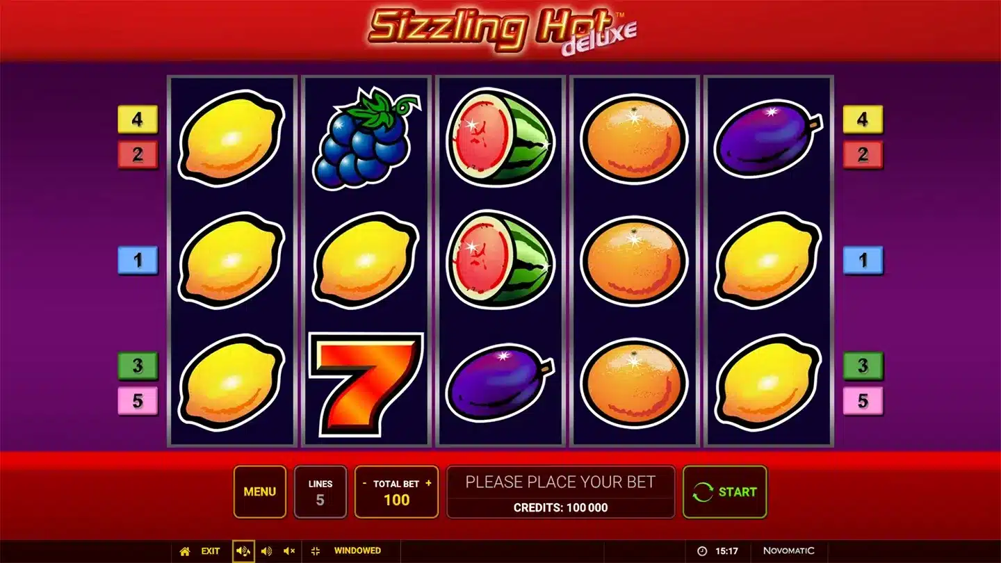 Sizzling Hot Deluxe — риск-игра на удвоение
